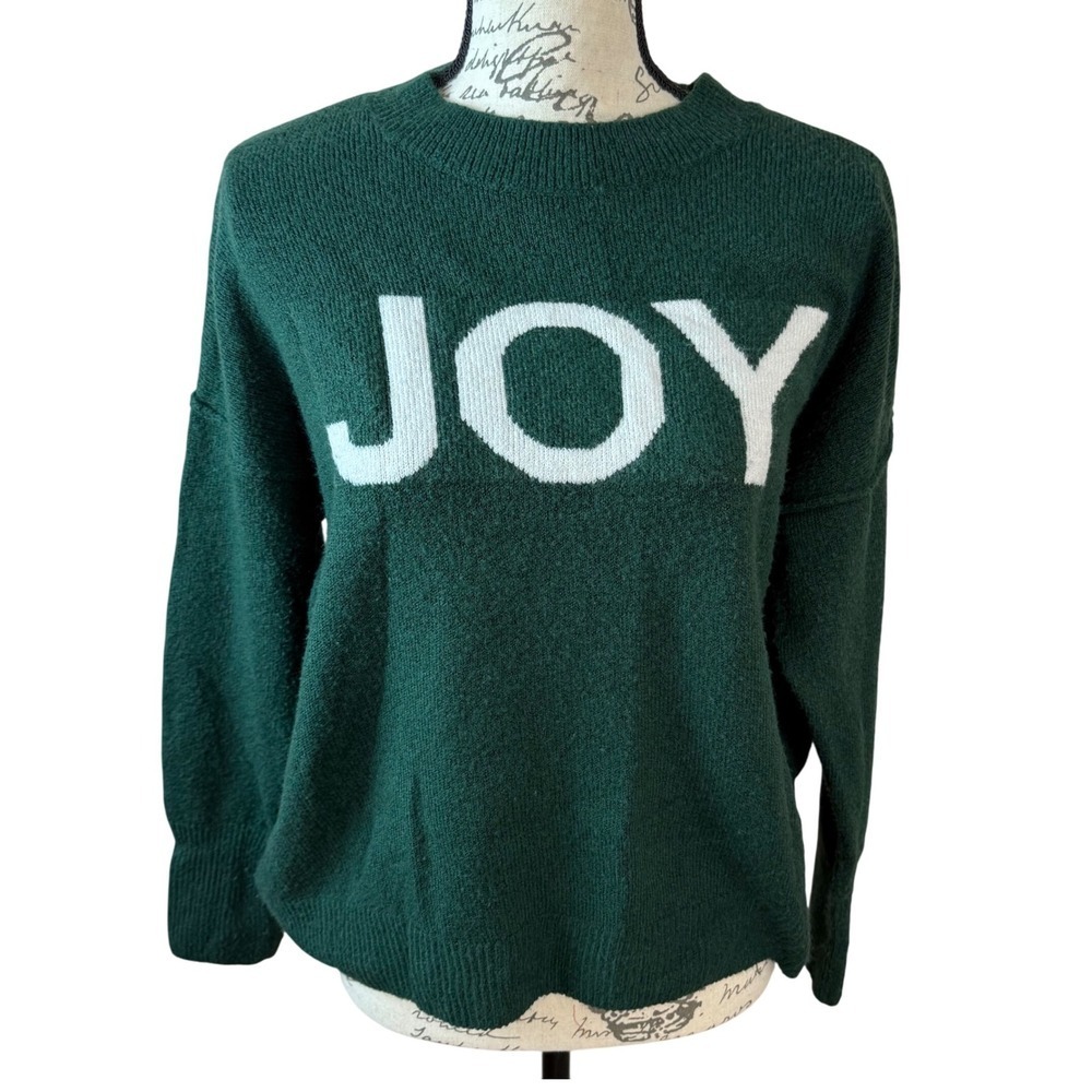 SALE Vince Camuto Women Green JOY Sweater Pullover Knit Long Sleeve Size M